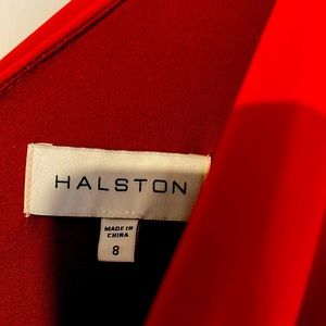 HALSTON Briar Jersey Open Back Gown